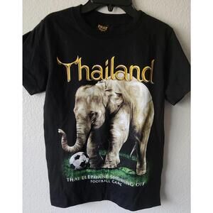 T Shirt Elephant Crew Neck Short Sleeve Clothes Adult